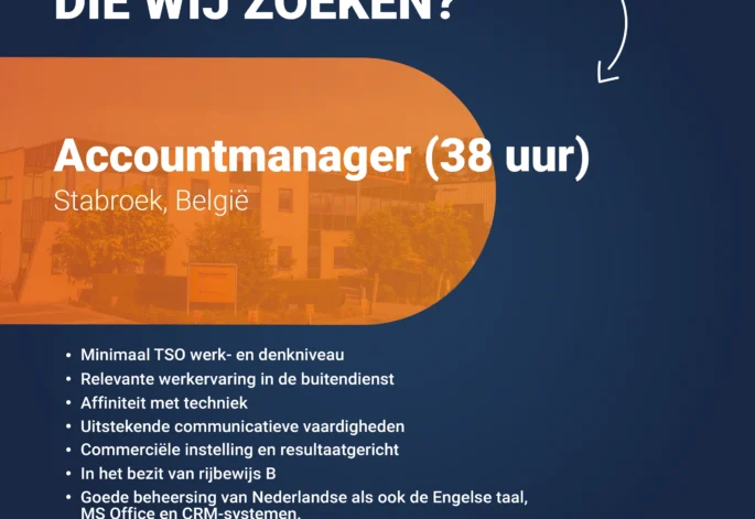 Vacature Accountmanager België (38 uur)